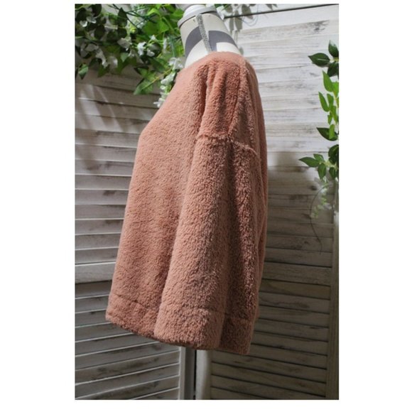 Madewell Boxy Faux Fur Pullover (237)🦋🦄 - Picture 5 of 7